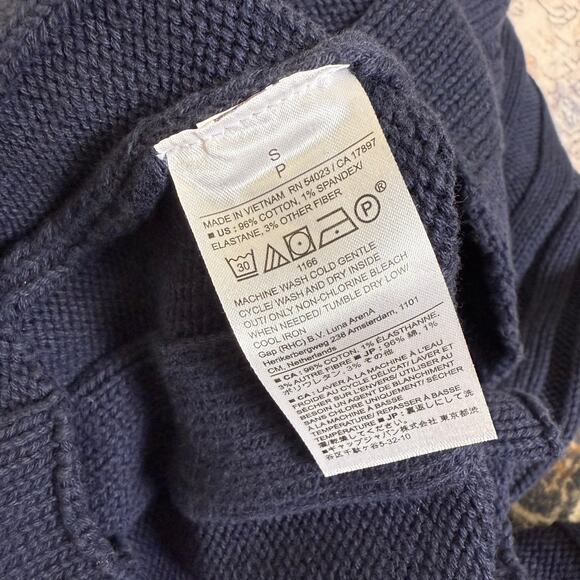 NWT Banana Republic | Navy Mock Neck Thick Knit Sweater Midi Dress Long Sleeve S - Picture 11 of 11